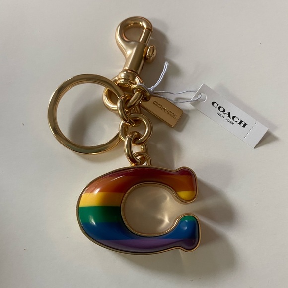 Coach Pride Rainbow 3D Keychain NWT🌈 - Picture 3 of 5